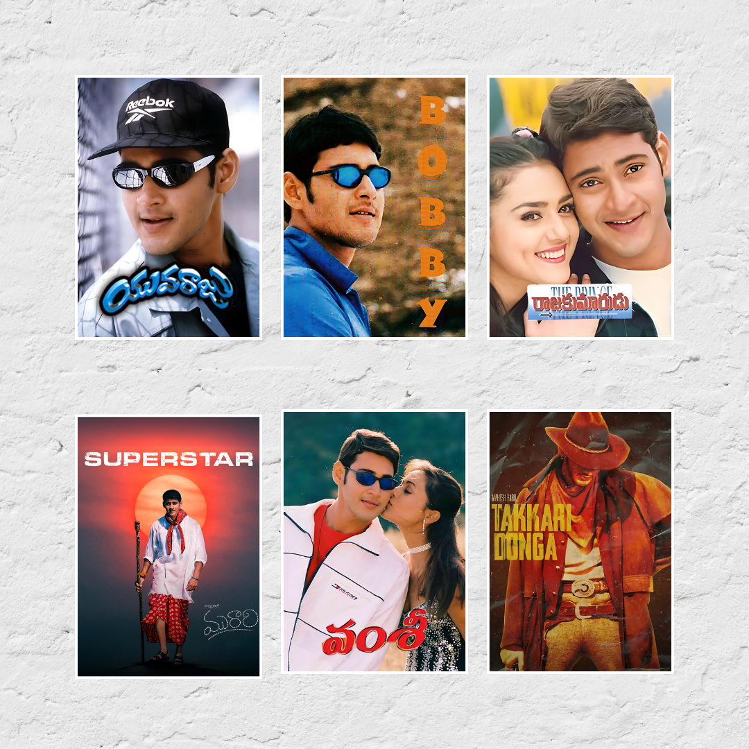 Mahesh Babu ALL Movie Posters (Pack of 30 Super STAR Mahesh Babu