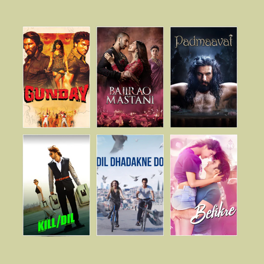 Ranveer Singh ALL movie posters | Pack of 21 posters