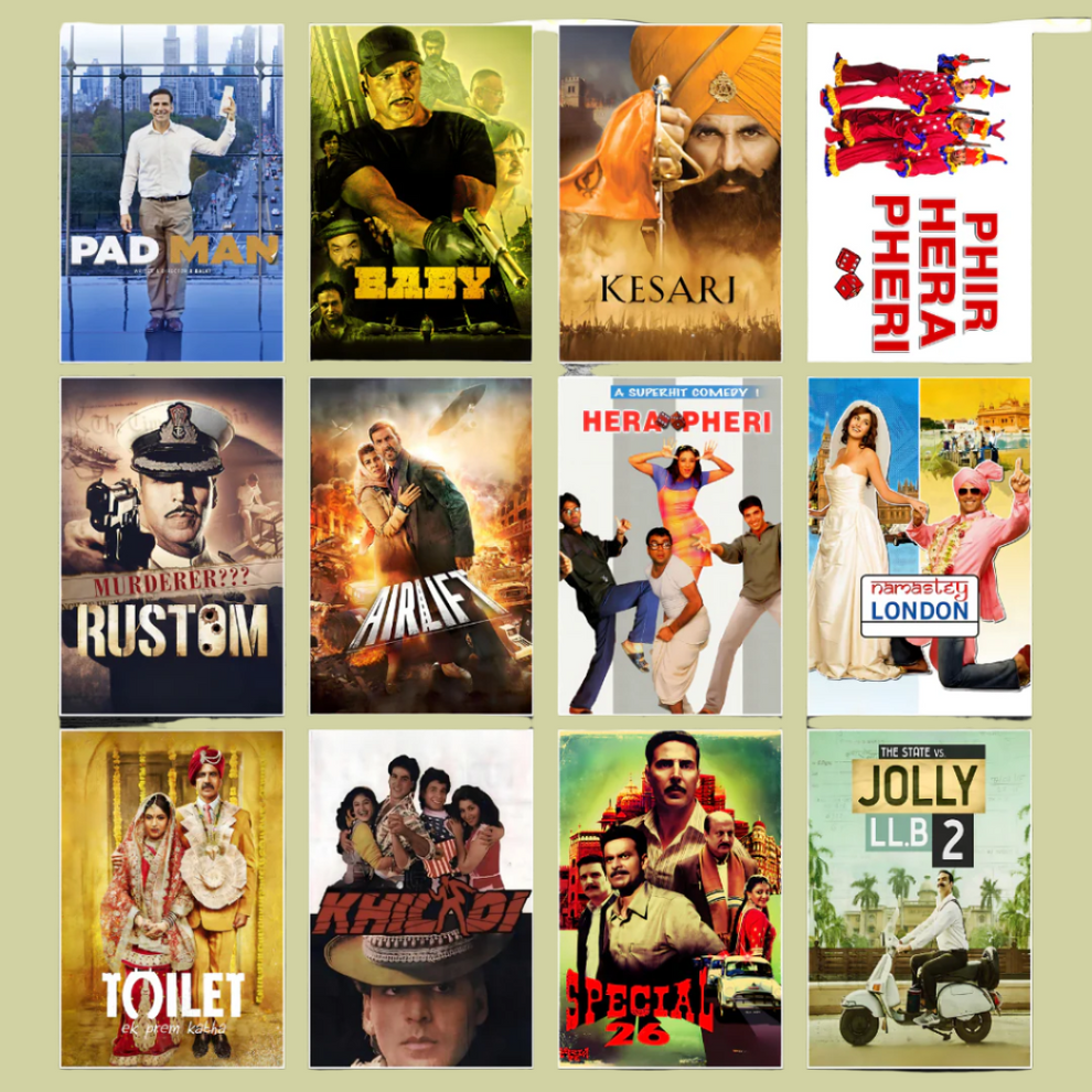 Akshay Kumar ALL movie posters | Pack of 48 posters – Stichi Store