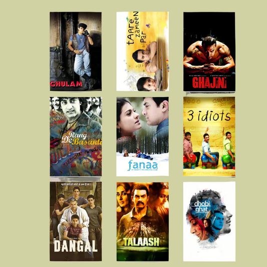 Aamir Khan ALL Movie Posters | Pack of 45 movie posters